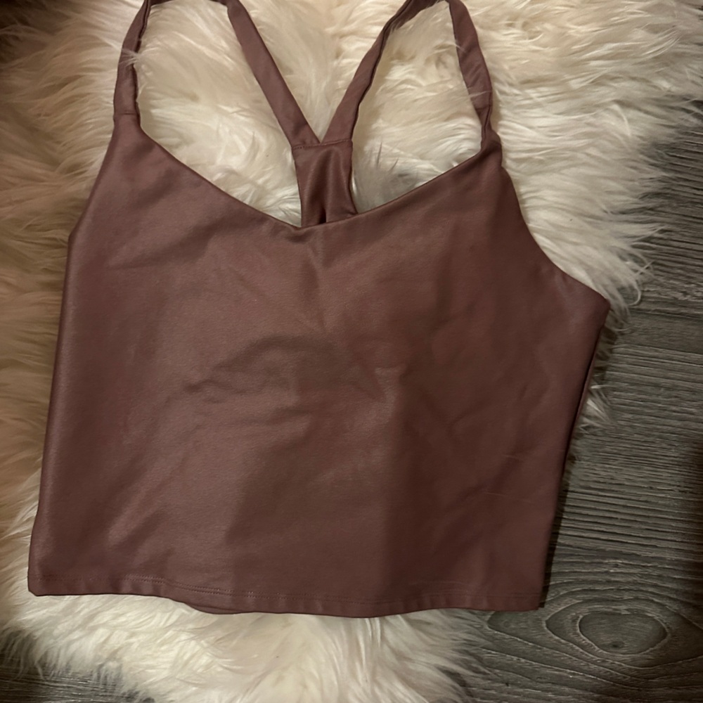 Sheen V-Neck Racerback Tank - Picture 2 of 3